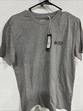 Alpine Design Men's Gray Short Sleeve Crew Tee with Chest Logo
